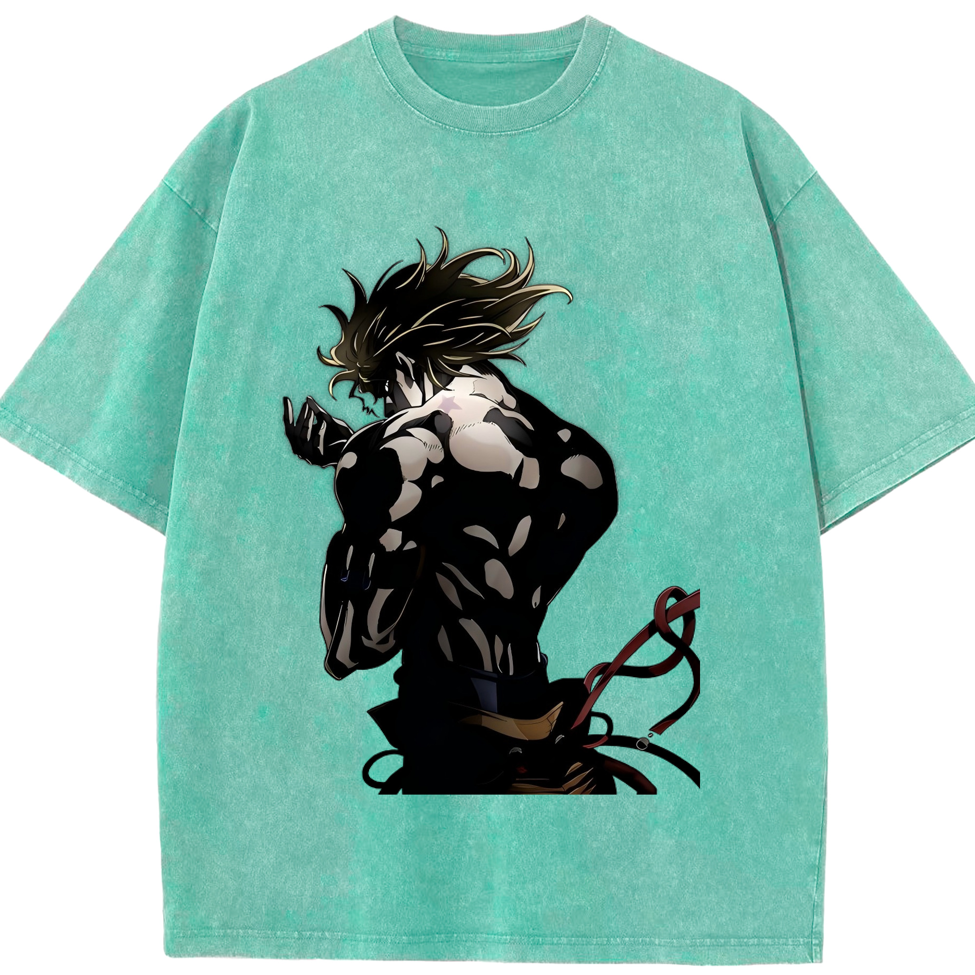（画像用） ジョジョの奇妙な冒険 ディオ?ブランドー JoJo's Bizarre Adventure Dio Brando 綿100% ヴィンテージ風 半袖Tシャツ（フロントプリント）